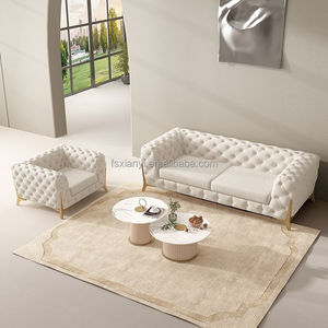 Canapés de salon luxueux 1-3 places <span class=keywords><strong>tissu</strong></span> à cadre en acier inoxydable <span class=keywords><strong>nid</strong></span> <span class=keywords><strong>d</strong></span>'<span class=keywords><strong>abeille</strong></span> et matériaux de velours pour la maison ou l'hôtel - Product Image 3