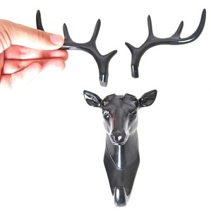 <strong>Wall</strong> Decorative Resin Deer Head Antlers Single <strong>Wall</strong> <strong>Hook</strong> Hanging <strong>Key</strong> <strong>Hook</strong> - Product Image 3