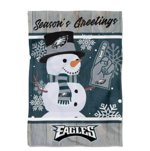 Venta al por mayor personalizado impreso <span class=keywords><strong>Philadelphia</strong></span> <span class=keywords><strong>Eagles</strong></span> Festival jardín bandera técnicas digitales personalizado patio banderas - Product Image 1