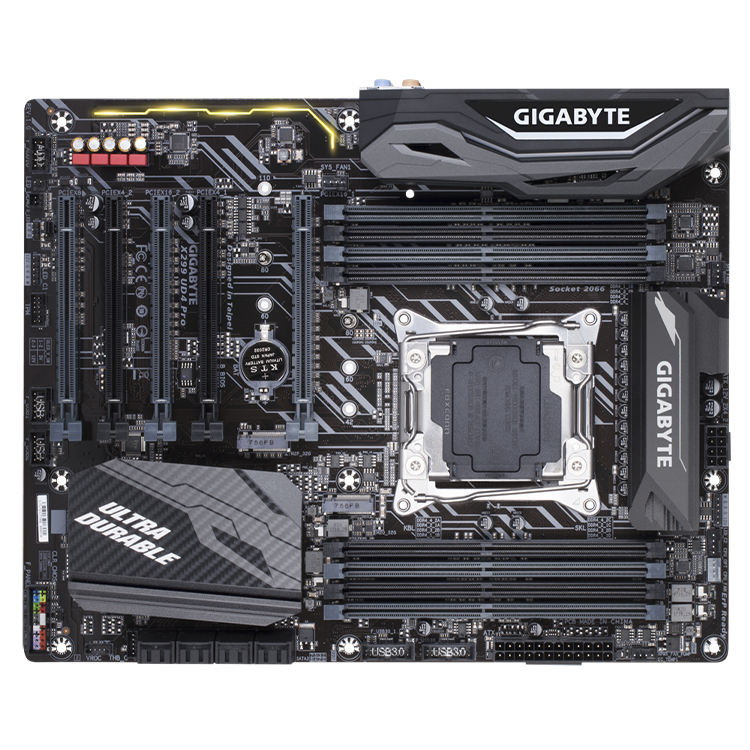 Soket INTEL Core X299 UD4 Pro, Motherboard Gaming CPU X299 Chipset LGA 2066  mendukung Intel Core x-series