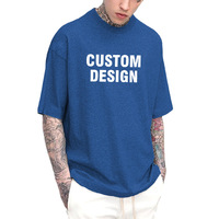 T-shirt à col montant personnalisé pour hommes T-shirts de rue tendance et élégants à col serré pour l'impression ou la broderie de votre logo personnalisé