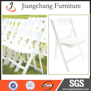 Silla Plegable Moderna de Plástico/Resina para Bodas y Fiestas con Acabado Protector UV y Capacidad de 1000 lb JC-H13 - Product Image 1