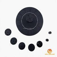 Fontaine solaire pour bain d'oiseaux XIN SOLAR HY-130 en silicium monocristallin, plusieurs modes de pulvérisation, sans batterie, écologique