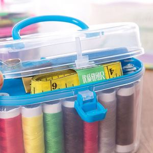 Portable Household Travelling Mini <b>Sewing</b> Kit in Plastic <b>Box</b> - Product Image 4