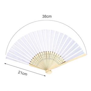 Ventes chaudes : Éventails pliables en papier de bambou vierges pour la peinture DIY - Product Image 3