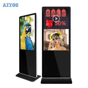 OEM ODM 32 43 55 65 inch Multi Touch Android System Free Stand HD Display Advertising Player Interactive Kiosk Digital Signage