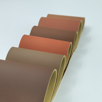 Cuir TPU texturé Napa de 1,2 mm, beige uni, tricoté, imperméable, anti-moisissure, doux et confortable pour sièges de voiture, canapés et meubles