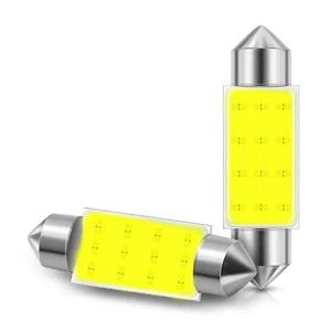 Ampoule LED T10 double pointe 12V 3W multicolore pour lecture, coffre, toit de voiture, accessoires d'éclairage intérieur 31/36/39/41mm pour voitures - Product Image 3