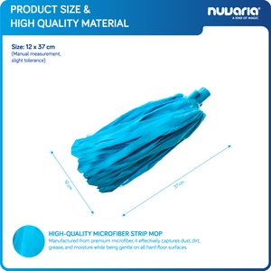 Mop in microfibra a strisce. Mop super assorbente per la pulizia di pavimenti bagnati, adatto sia per uso residenziale che commerciale. Per tutti - Product Image 3