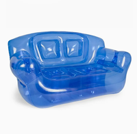Canapé gonflable extérieur de canapé gonflable transparent coloré