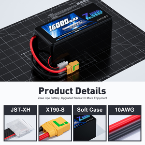 ZEEE Rc Drone Batería 29,6 V 16000mAh 25C 8s Fpv Lipo Batería Ideal para Drones de alto rendimiento Suministros de energía portátiles Aviones Rc - Product Image 3