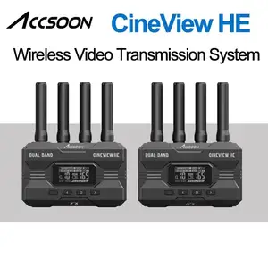 Accsoon CineView HE Sistema de transmissão de vídeo sem fio de banda dupla 2.4Ghz 5Ghz Transmissor receptor de vídeo HD para vídeo ao vivo