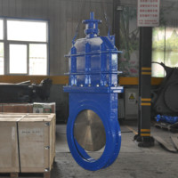 Vanne à guillotine en fonte ductile DN1000 avec actionneur électrique