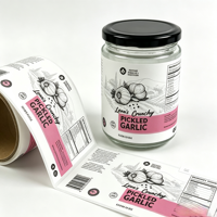 Étiquettes adhésives en vinyle imperméables imprimées sur mesure pour bocaux et bouteilles en verre |   Autocollants d'emballage pour condiments comestibles |   Personnalisable
