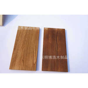 Tablas de Madera Maciza Marrón Oscuro Quemado, Rectangulares, Tamaño Personalizable para Exportación - Product Image 1