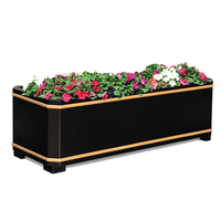 Moderne Minimalistische Edelstahl-Blumenboxen - Elegant und Langlebig, Geeignet für Heim- oder Bürodekoration