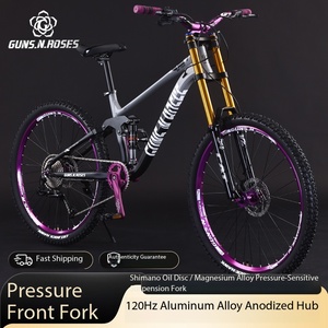 Bicicleta de Montaña Profesional para Descenso con Frenos Hidráulicos, Neumáticos CST 2.2, 10 Velocidades, Suspensión Completa y Cuadro de Aluminio - Product Image 1