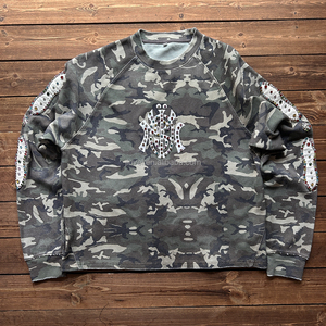 Designer <span class=keywords><strong>Camo</strong></span> Rhinestone tricoté coton gaufré <span class=keywords><strong>T-shirt</strong></span> pour hommes à manches longues Boxy recadrée Streetwear Tee Pour Hombre <span class=keywords><strong>T-shirt</strong></span> - Product Image 1