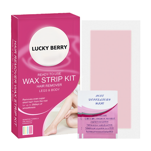 Bandes de <span class=keywords><strong>cire</strong></span> dépilatoire jetables sans douleur, dépilation rapide et facile pour le <span class=keywords><strong>visage</strong></span>, les jambes, les bras, pour le corps et le <span class=keywords><strong>visage</strong></span> - Product Image 1