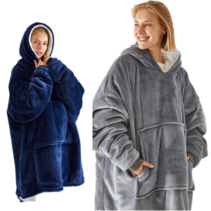 Hiện đại 100% polyester sherpa quá khổ sang trọng trùm đầu Chăn siêu mềm ấm áp lông cừu thoải mái dệt với kỹ thuật máy bay rắn - Product Image 1