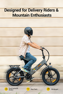 Bicicleta Eléctrica Plegable HillMiles Mile 2, Motor de 250W, Batería Extraíble de 13Ah, Neumáticos Gruesos de 20'', Frenos de Disco Hidráulicos, Disponible en la UE - Product Image 6