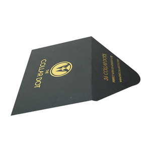 Cartes de remerciement personnalisées avec logo en feuille d'or noire, enveloppes - Saint-Valentin, Noël, papier recyclable écologique - Product Image 3
