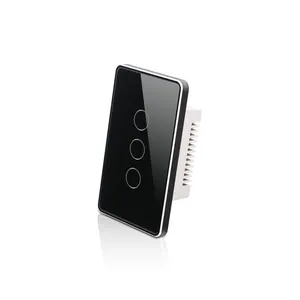 Tuya Alexa Google US Glass Touch Key Wireless Remote WiFi ZigBee HomeKit Smart Switch for Home Light 1/2/3/4 Gang