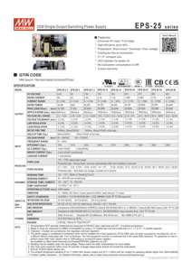 Среднее EPS-25-3.3/5/7.5/12/15/24/27/36/48 25W24V Meanwell, плата питания ЖК-телевизора, 3 года гарантии PS-25-24 открытый каркас SMPS - Product Image 6