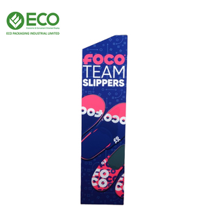 Étagère de présentation en carton de marque ECO personnalisée en usine pour les pantoufles, les chaussures, les chaussettes, les vêtements, les étagères de rangement avec une capacité de 1 kg - Product Image 3