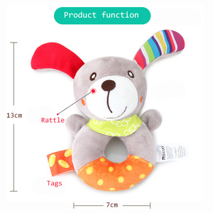 Động vật sang trọng mềm Rattle mới sinh ra con búp bê đồ chơi - Product Image 2