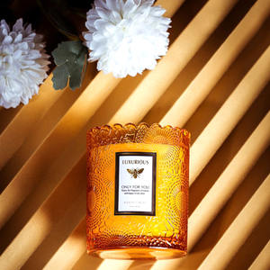 Vela perfumada de soja 100% natural, vela de cristal con tapa, venta al por mayor - Product Image 4