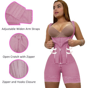 <span class=keywords><strong>Body</strong></span> gainant pour femme à fermeture éclair frontale, Fajas Colombianas BBL, Vêtement de modelage haute compression avec baleines en acier, pour les étapes 2/<span class=keywords><strong>3</strong></span> - Product Image 2