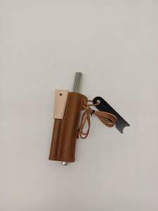 Kit de Supervivencia para Encender Fuego con Varilla de Ferro, Cuchillo Raspador, Funda de Cuero para Camping, Emergencias al Aire Libre - Product Image 6