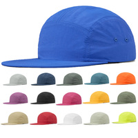 Haute qualité Polyester Nylon plat Bill en cours d'exécution séchage rapide 5 panneaux sport papa chapeaux broderie personnalisée Logo Camping casquettes de Baseball