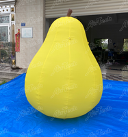 Ballons géants en forme de fruits et légumes (fraise, citron, ananas, kiwi, orange, pomme) avec ventilateur intégré étanche pour décoration extérieure