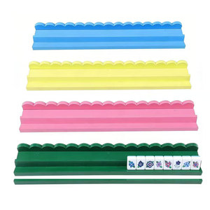 Support de Mahjong en Bois Festonné de Luxe Moderne Personnalisé de 50,8 cm (20 Pouces) avec Poussoir – Écologique et Durable - Product Image 1