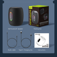 Altavoz Portátil ZEALOT S64 con Luces RGB, Altavoces Inalámbricos de 50W de Súper Potencia, Altavoz para Exteriores Negro (Nuevo Modelo)