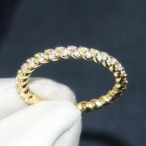 Anello da Donna Q457 in Oro Bianco con Diamante Taglio Brillante Rotondo Colore G Naturale Stile Classico per Fidanzamento - Product Image 2