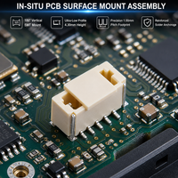 Konektor Kawat ke Papan SMT Vertikal SH 1.00mm Pitch dengan Suction Cap 2-20 Pin LCP Housing untuk Perakitan PCB