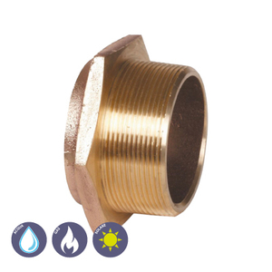 Hợp kim đồng & núm vú bằng thép không gỉ ren Phụ kiện Hàn Nam đến nữ với bspp & NPT 42x1 <span class=keywords><strong>1</strong></span>/<span class=keywords><strong>2</strong></span> "cho ống 50mm 12mm - Product Image 2