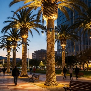 30W DMX512 ajustable LED palmera anillo lámpara 3 en 1 aluminio IP66 al aire libre impermeable jardín paisaje árbol <span class=keywords><strong>focos</strong></span> - Product Image 3