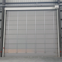 Puerta enrollable de PVC para exteriores, cortina enrollable antiviento, puerta apilable de alta velocidad, acabada
