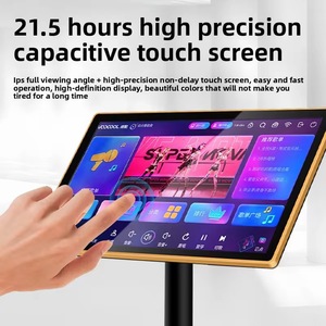 21.5 inch HD tất cả-trong-một rạp hát tại nhà hệ thống cảm ứng không dây KTV <span class=keywords><strong>Karaoke</strong></span> jukebox nhựa bài hát đặt hàng máy để sử dụng nhà - Product Image 4