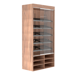 ชั้นวางสินค้าซุปเปอร์มาร์เก็ตแบบสองด้านอเนกประสงค์รุ่นใหม่ล่าสุด โครงสีน้ำเงินทันสมัย สำหรับจัดวางสินค้าในทางเดินเพื่อการจัดวางร้านค้าที่เหมาะสม - Product Image 1