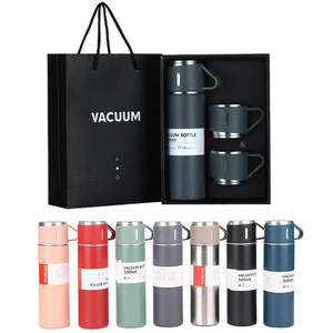 Usine Double Paroi 304 En Acier Inoxydable Isolé Fiole À Vide Ensemble Bouteilles D'eau De Sport 3 Couvercles <span class=keywords><strong>Ember</strong></span> Tasse À Café - Product Image 6