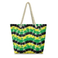 Expédition rapide d'usine, sac fourre-tout personnalisé pour femmes, motif Jamaïque, grande capacité, sacs de shopping, sac à main tendance pour femmes, été