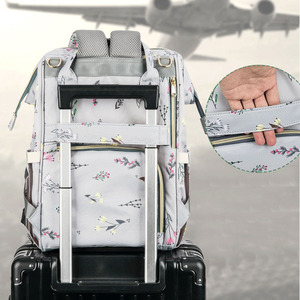 Phụ Nữ Mới Thời Trang In Mẹ Ba Lô Dễ Thương Bé Tã Túi Trọng Lượng Nhẹ Vai Tote Cho Mua Sắm Mùa Xuân Mẹ Ba Lô - Product Image 3