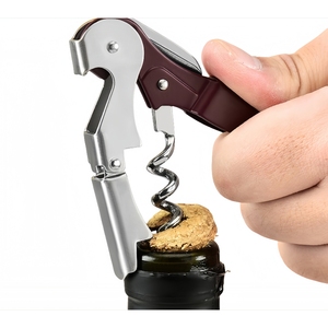 Hxyswbo106 2025 Đa Chức Năng Tinh Khiết Thép Không Gỉ Kim Loại Corkscrew Rượu Vang Di Động Mở Chai Với Biểu Tượng Tùy Chỉnh Rượu Vang Mở - Product Image 3