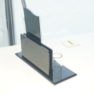 High Quality Clear <b>Acrylic</b> Holder <b>Block</b> Kitchen Knife Sets for Home Cooking - Product Image 6