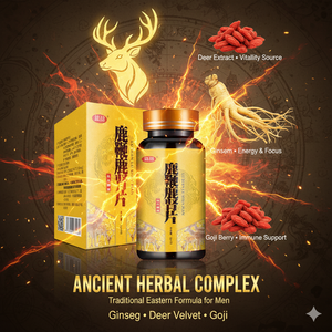 Hertenkruiden Nierextract & Ginseng Tabletten voor Volwassen Mannen, Energie & Vitaliteit Ondersteuning met Goji-bessen - Product Image 3